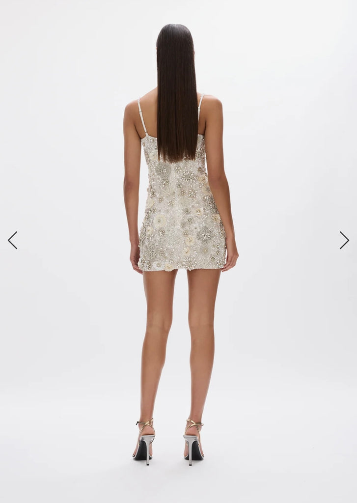 Rachel Gilbert Francesca Mini Dress White (For Hire)