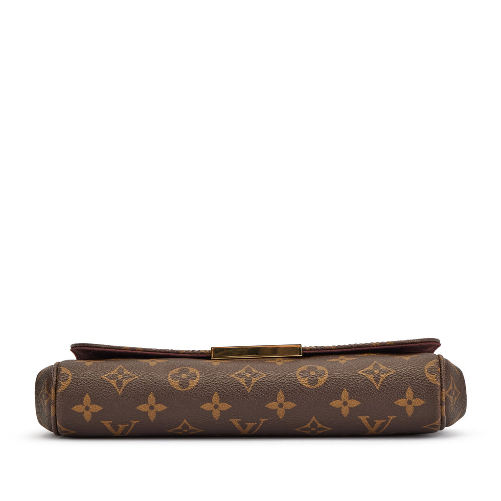 Louis Vuitton Brown Monogram Canvas Favorite MM Gold Hardware