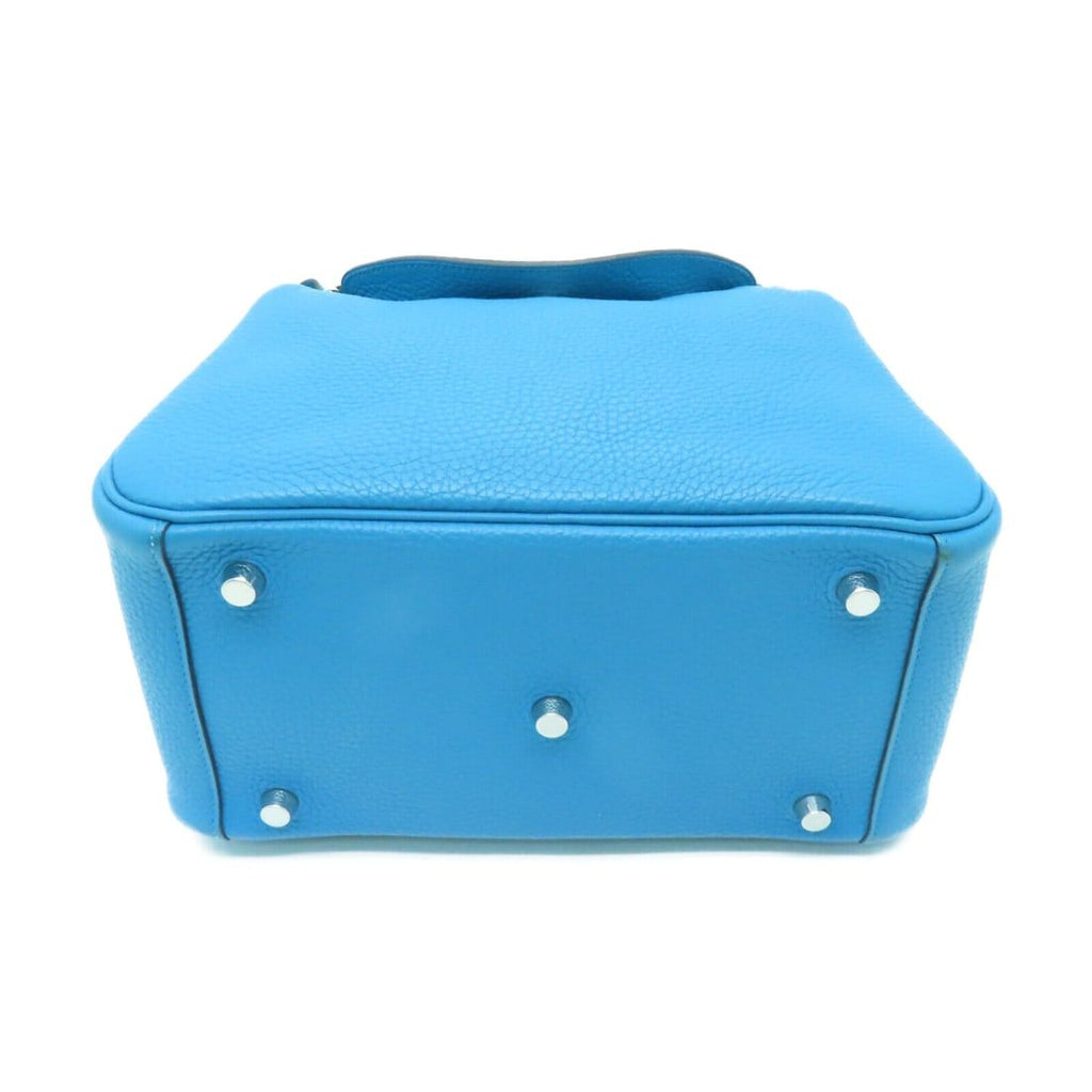 Hermès Lindy 26 Way Bag Taurillion Clemence Leather Turquoise Blue