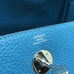 Hermès Lindy 26 Way Bag Taurillion Clemence Leather Turquoise Blue