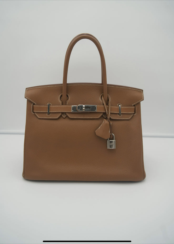 Hermes Birkin 30 Gold Palladium Hardware Bag