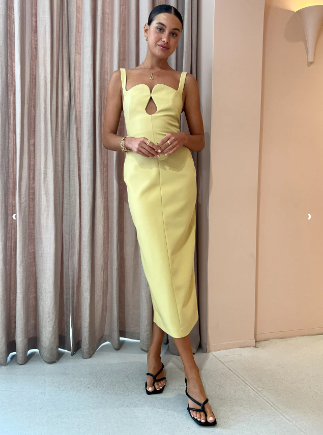 Camilla and Marc Brixton Dress Mustard (For Hire)