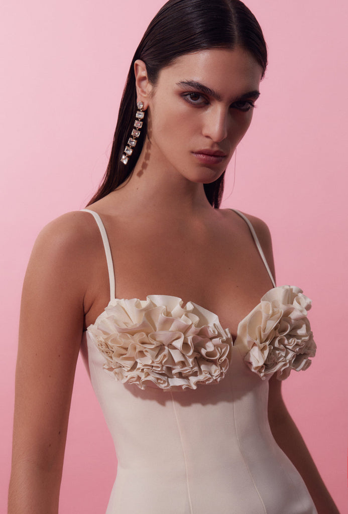 Rachel Gilbert Margot Mini Dress Coconut (For Hire)