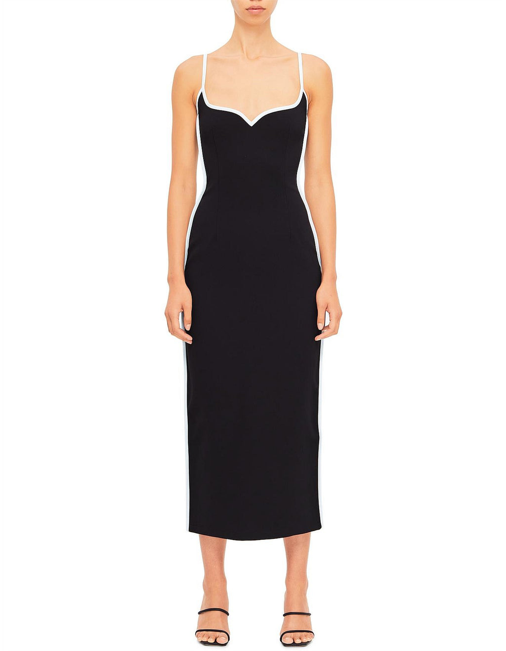 Paris Georgia Heart Dress Black And White (For Hire)