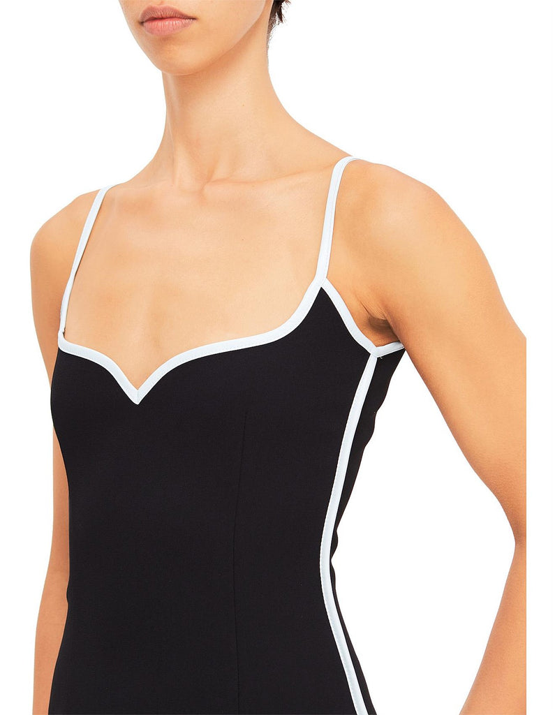 Paris Georgia Heart Dress Black And White (For Hire)