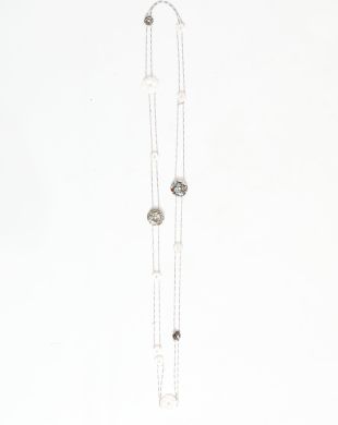 Chanel 1998 Mother of Pearl Floral Camellia Chainlink Sautoir