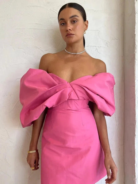 Rachel Gilbert Xavier Mini Dress Pink (For Hire)