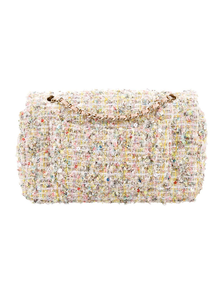 Limited Edition Chanel Garden Party 2.55 Reissue Tweed Classic Flap Bag (For Hire)