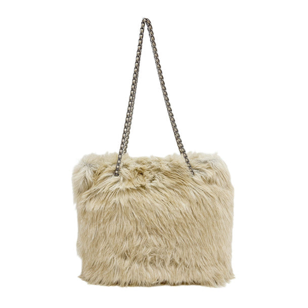 Prada Faux Fur Tote Bag