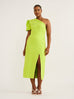 Acler Rogeron Midi Dress Citron (For Hire)
