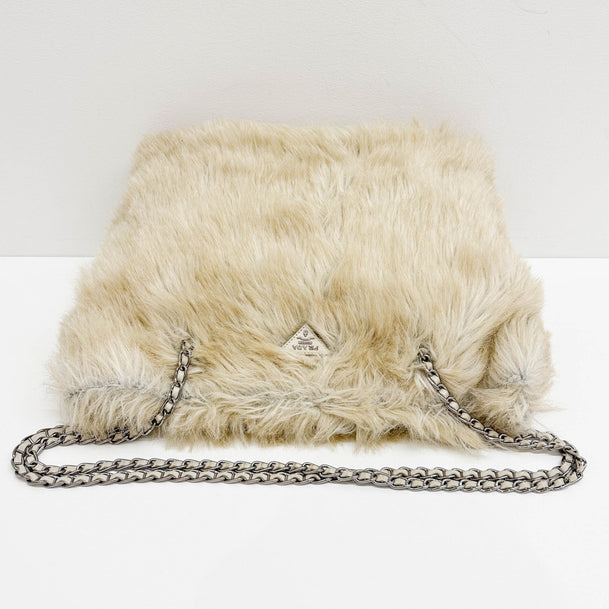 Prada Faux Fur Tote Bag