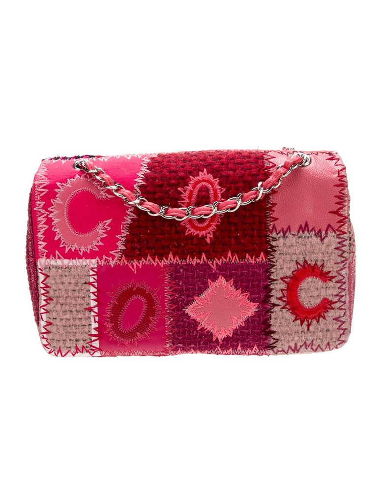 Chanel Pink Patchwork Classic Flap Jumbo