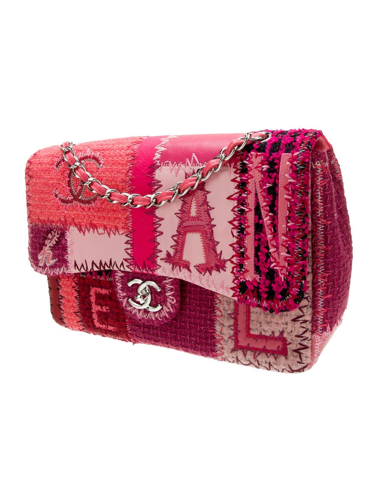 Chanel Pink Patchwork Classic Flap Jumbo