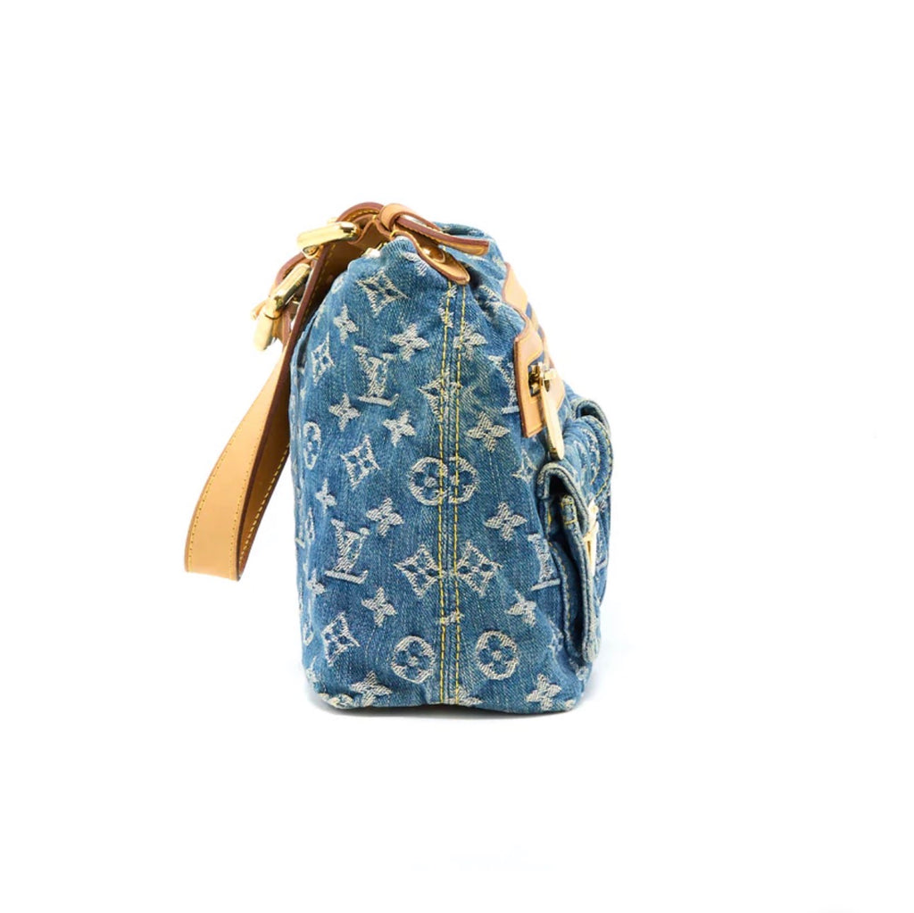 Louis Vuitton Baggy PM Denim Monogram Shoulder Bag