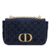 Dior Caro Medium Navy Velvet Bag