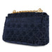 Dior Caro Medium Navy Velvet Bag