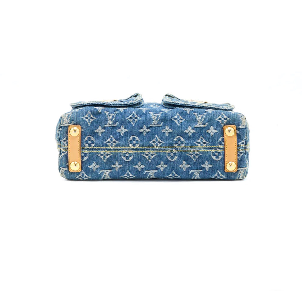 Louis Vuitton Baggy PM Denim Monogram Shoulder Bag