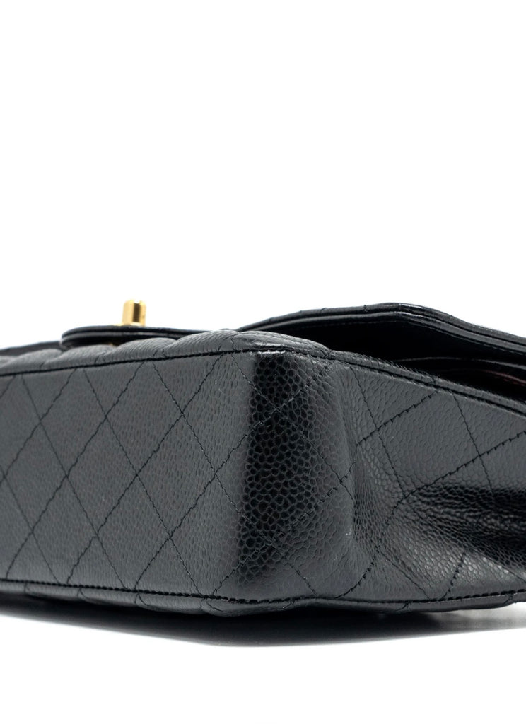 Chanel Timeless Classic 2.55 Double Flap Medium Bag Caviar Gold Hardware