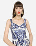 Dolce & Gabbana Majolica Bustier Dress (For Hire)