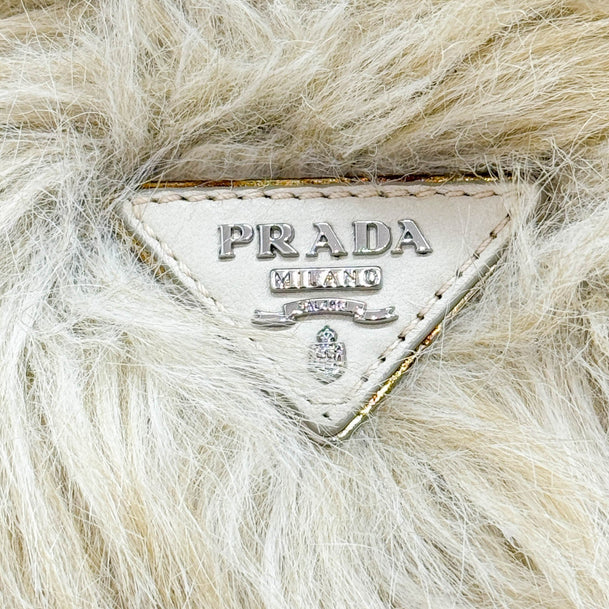 Prada Faux Fur Tote Bag