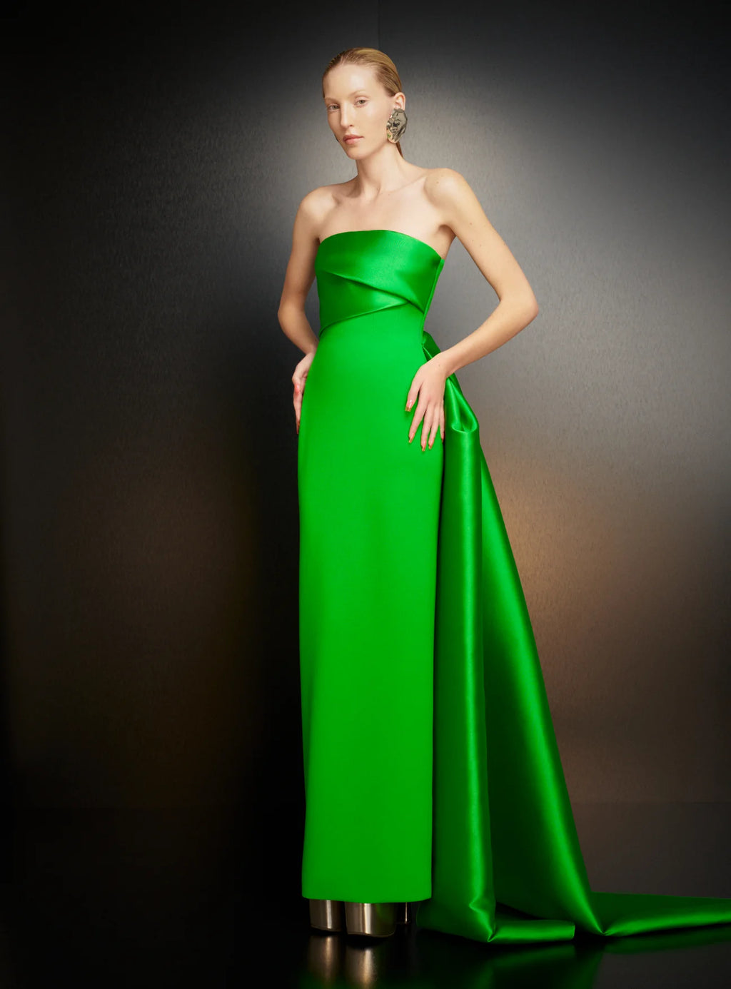 Solace London Kinsley Maxi Dress Green (For Hire)