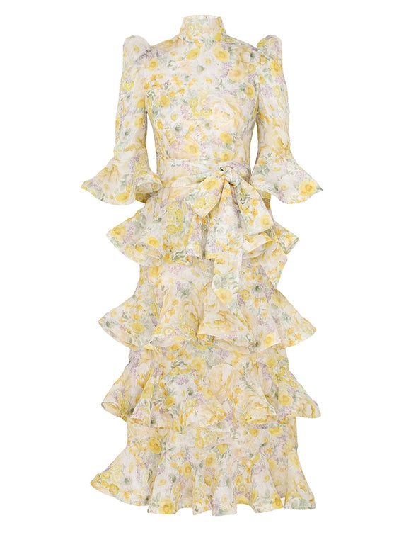 Zimmermann Harmony Tiered Midi Dress (For Hire)