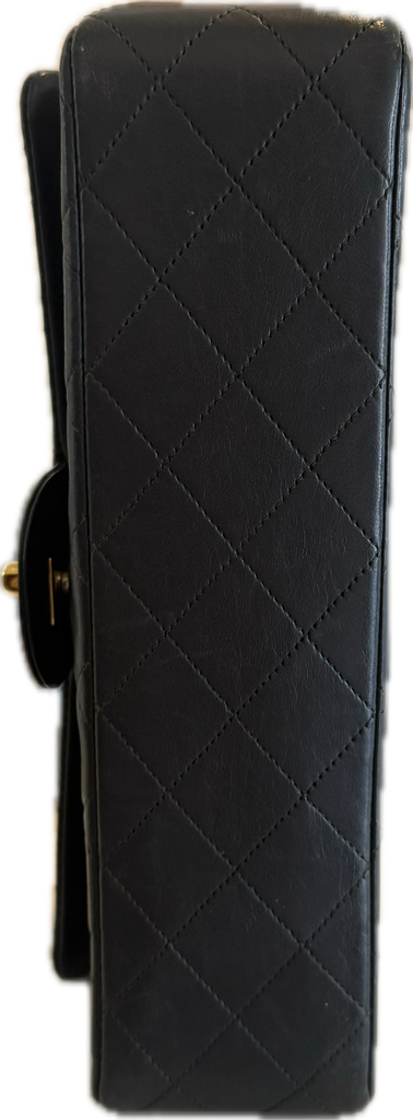 Vintage Chanel Timeless Classique Medium Double Flap Lambskin 24 K Gold H/W