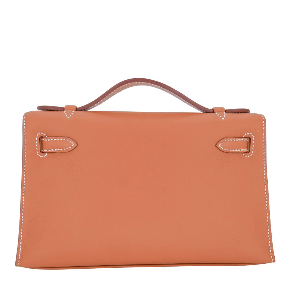 Hermes Kelly Pochette Gold with Gold Hardware