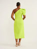 Acler Rogeron Midi Dress Citron (For Hire)