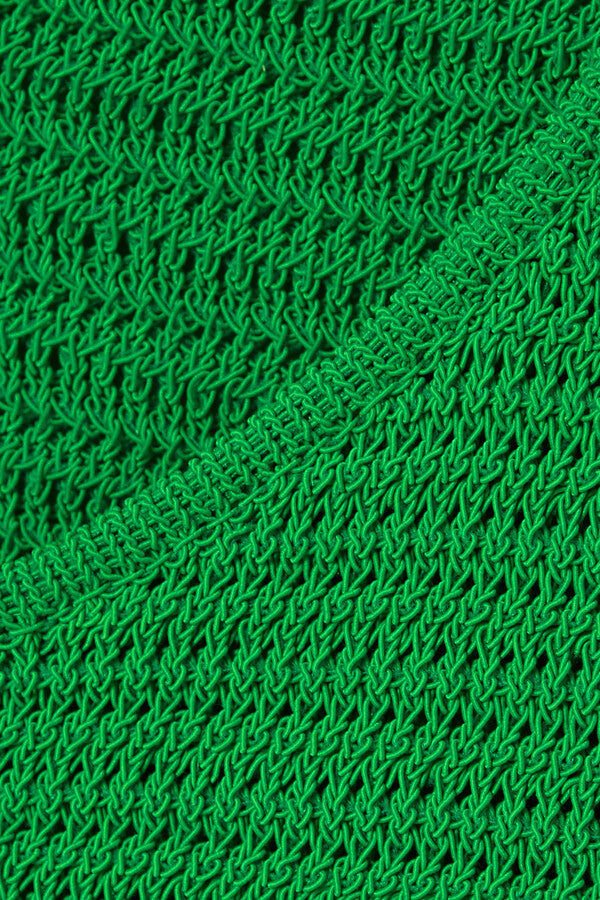 Bottega Veneta Racked Mesh Dress Parakeet (For Hire)