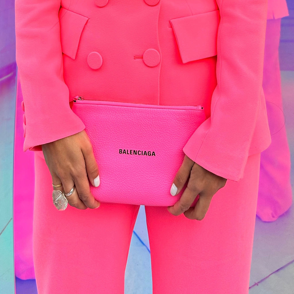 Balenciaga Pink Clutch Bag