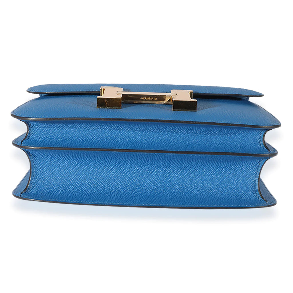 Hermes Constance 24 Blue Zellige Epsom Leather Gold Hardware