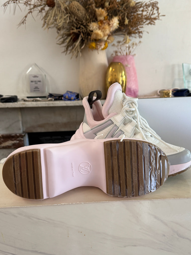 Louis Vuitton Archlight Sneakers Limited Edition Pink and Grey