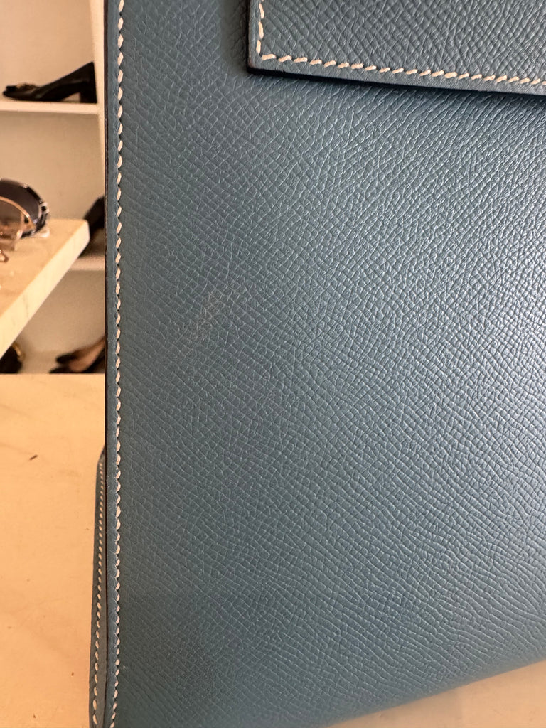 Hermes Kelly 40 Blue Jean Epsom Bag