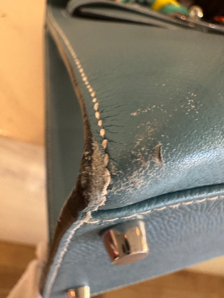 Hermes Kelly 40 Blue Jean Epsom Bag