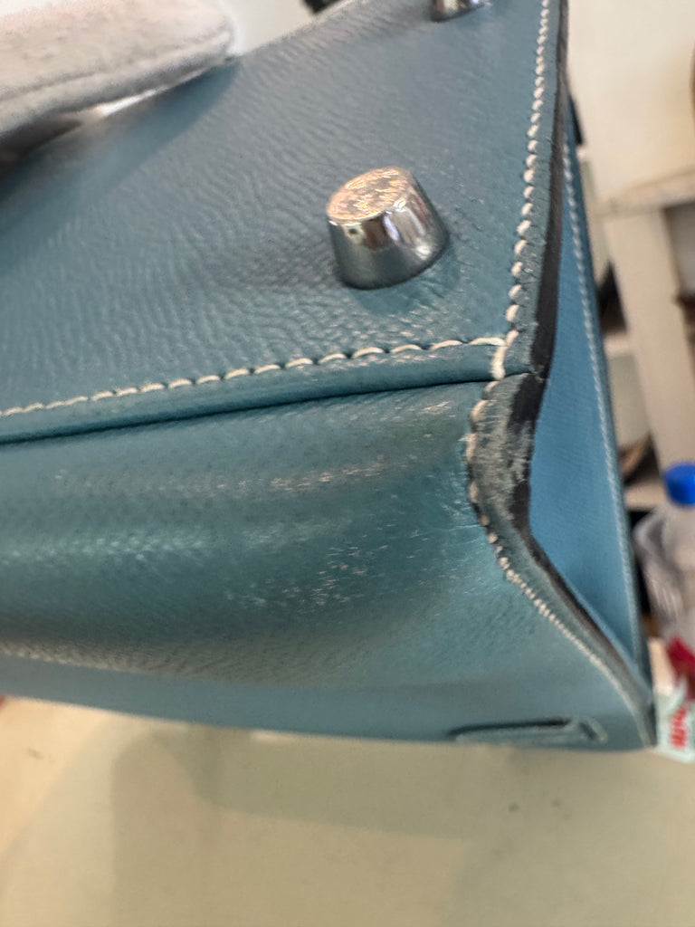 Hermes Kelly 40 Blue Jean Epsom Bag