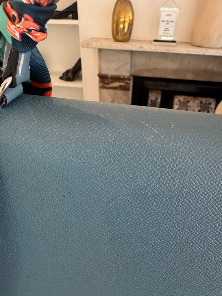 Hermes Kelly 40 Blue Jean Epsom Bag