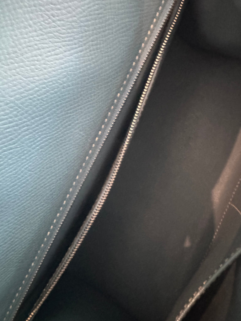 Hermes Kelly 40 Blue Jean Epsom Bag