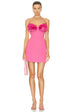 Rachel Gilbert Margot Mini Dress Pink (For Hire)