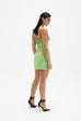 Rachel Gilbert Hartley Mini Dress Green (For Hire)