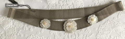 Vintage Chanel Camellia Belt