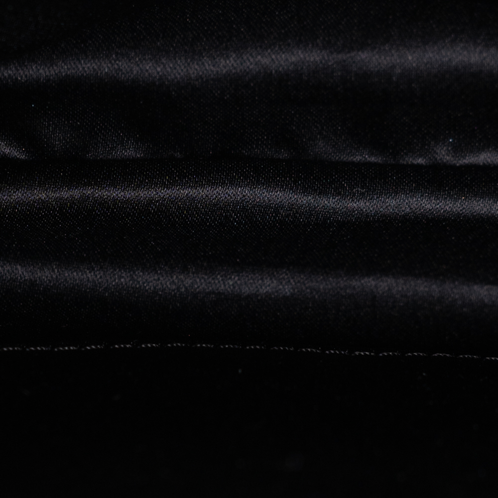 Chanel Vintage Patent Lace Mini Kiss Lock Double Bag Black