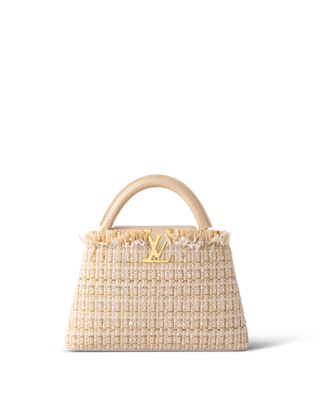 Louis Vuitton Cappucines BB Tweed Limited Edition Bag (For Hire)