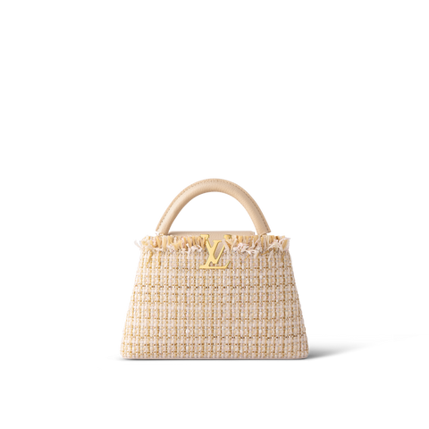 Louis Vuitton Cappucines BB Tweed Limited Edition Bag (For Hire)