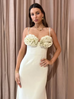 Rachel Gilbert Margot Midi Dress Coconut (For Hire)