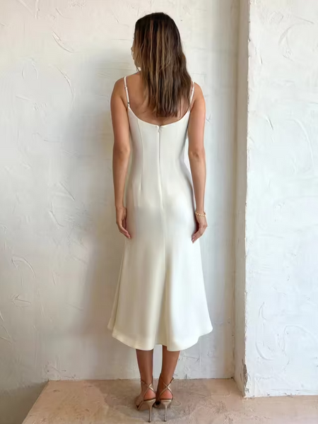 Rachel Gilbert Margot Midi Dress Coconut (For Hire)