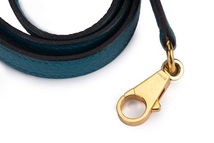 Hermes Kelly 32 Bag Blue Izmir Taurillion Clemence