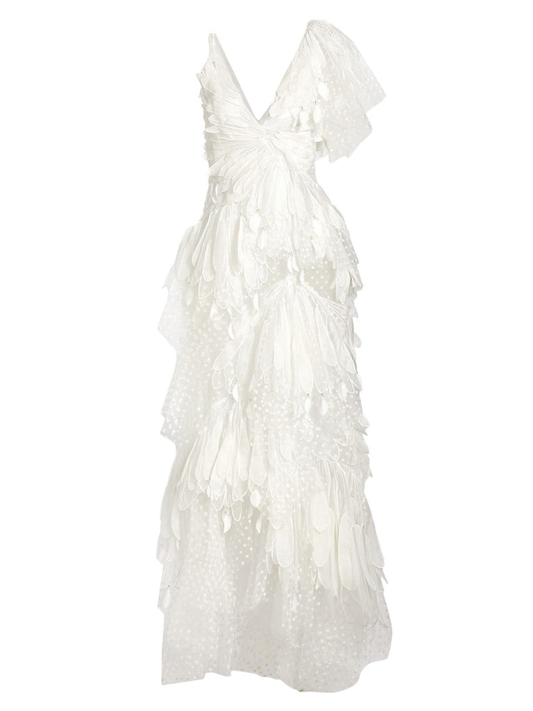 Zimmermann Rhythmic Fluted Gown (For Hire)