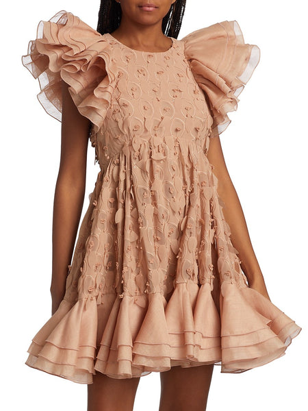 Zimmermann Dancer Frilled Mini Dress (For Hire)