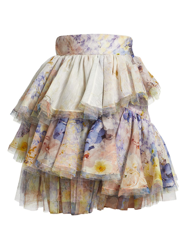 Zimmermann Rhythmic Tiered Mini Skirt (For Hire)